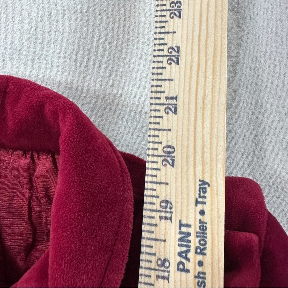 Vintage Cute Togs New York Velvet Cranberry Coat Double Breast Sz 3